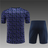 Kids Real Madrid Short Training Suit Purple 2023/24