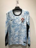 Mens Portugal Away Jersey Long Sleeve 2024