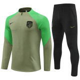 Mens Atletico Madrid Training Suit Army Green 2023/24