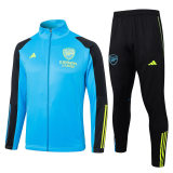 Mens Arsenal Jacket + Pants Training Suit Blue 2023/24