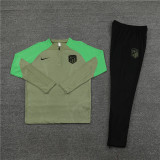 Mens Atletico Madrid Training Suit Army Green 2023/24