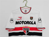 Mens Sao Paulo FC Retro Home Jersey 2000 - Crew Neck