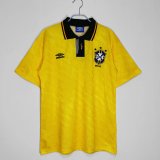 Mens Brazil Retro Home Jersey 1991/93