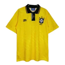 Mens Brazil Retro Home Jersey 1991/93