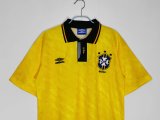 Mens Brazil Retro Home Jersey 1991/93
