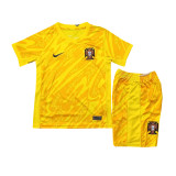 Kids Portugal Goalkeeper Yellow Jersey 2024
