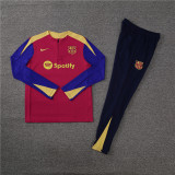 Kids Barcelona Training Suit Red 2024/25