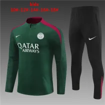 Kids PSG Training Suit Green 2024/25