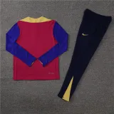 Kids Barcelona Training Suit Red 2024/25