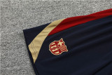 Mens Barcelona Short Training Suit Red - Blue 2024/25