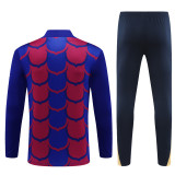 Mens Barcelona Training Suit Red - Blue 2024/25