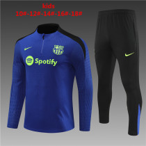 Kids Barcelona Training Suit Blue 2024/25