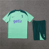 Mens Tottenham Hotspur Short Training Suit Light Green 2024/25