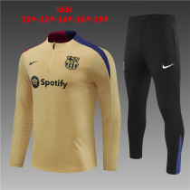 Kids Barcelona Training Suit Gold 2024/25