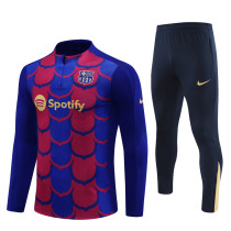 Mens Barcelona Training Suit Red - Blue 2024/25