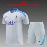 Kids Tottenham Hotspur Short Training Suit Light Grey 2024/25