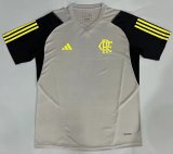Mens Flamengo Short Training Light Grey Jersey 2024/25