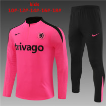 Kids Chelsea Training Suit Pink 2024/25