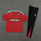 Kids Portugal Training Suit Red 2024