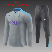 Kids Tottenham Hotspur Training Suit Light Grey 2024/25