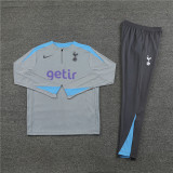 Kids Tottenham Hotspur Training Suit Light Grey 2024/25