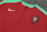 Mens Portugal Training Suit Red 2024