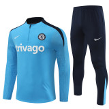 Mens Chelsea Training Suit Light Blue 2024/25
