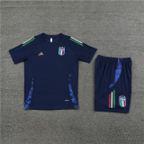Mens Italy Short Training Suit Royal 2024