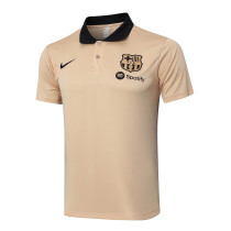 Mens Barcelona Polo Shirt Apricot 2024/25