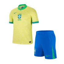 Kids Brazil Home Jersey 2024