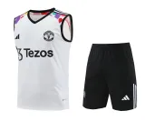 Mens Manchester United Singlet Suit White 2024/25
