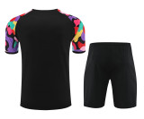 Mens Manchester United Short Training Suit Black 2024/25
