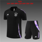 Kids Germany Short Training Suit Black 2024