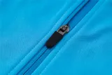 Mens Brazil Hoodie Jacket + Pants Training Suit Blue 2024