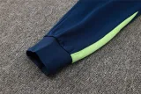 Mens Brazil Hoodie Jacket + Pants Training Suit Blue 2024
