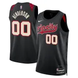 Mens Portland Trail Blazers Nike Black 2024 Swingman Jersey - City Edition