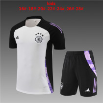 Kids Germany Short Training Suit White 2024