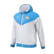 Mens Manchester City Retro All Weather Windrunner Jacket Blue 2018/19