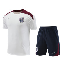 Mens England Short Training Suit White 2024