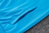 Mens Brazil Hoodie Jacket + Pants Training Suit Blue 2024