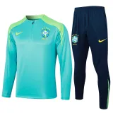 Mens Brazil Training Suit Green 2024
