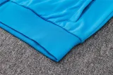 Mens Brazil Hoodie Jacket + Pants Training Suit Blue 2024