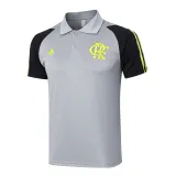 Mens Flamengo Polo Shirt Light Grey 2024/25