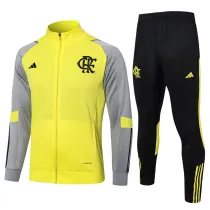 Mens Flamengo Jacket + Pants Training Suit Yellow 2024/25
