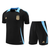 Mens Argentina Short Training Suit Black 2024