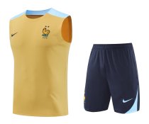 Mens France Singlet Suit Gold 2024
