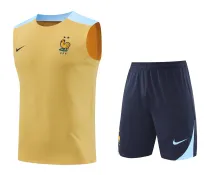 Mens France Singlet Suit Gold 2024