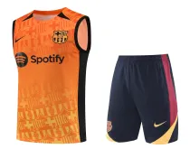 Mens Barcelona Singlet Suit Orange 2024/25