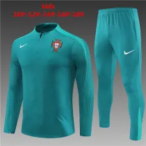 Kids Portugal Training Suit Green 2024