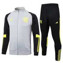 Mens Flamengo Jacket + Pants Training Suit Light Grey 2024/25